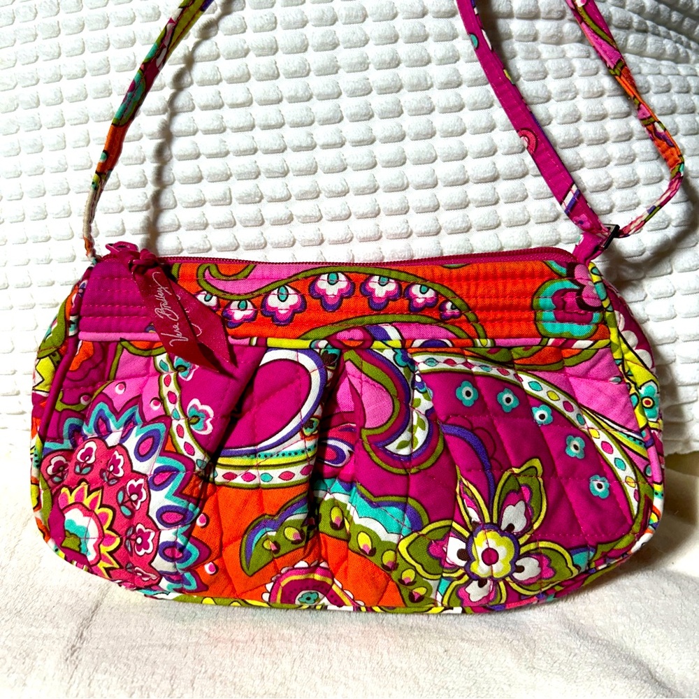 Vera Bradley Frannie Pink Swirl Crossbody